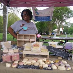Hazels Soapery at a Show 2019