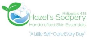 Hazel's Soapery Green and Blue Logo