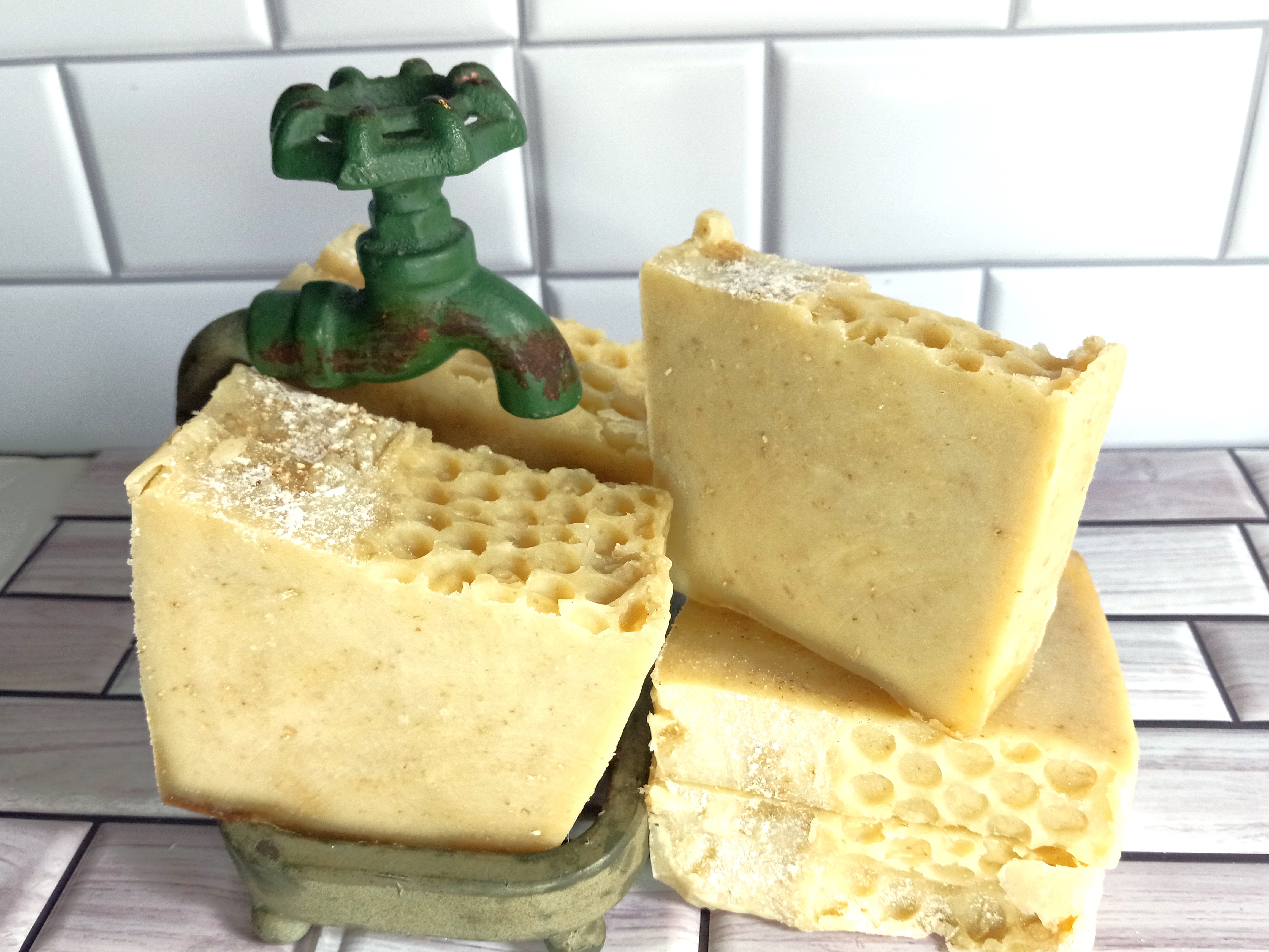 Hazels Soapery Comfy Cozy Oat and Honey Unscented Soap