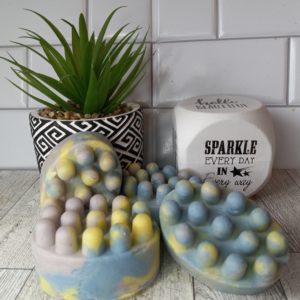 Boho Chic tonka and floral massage bar by Hazels Soapery