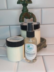 Magnesium Oil and Lotion by Hazels Soapery