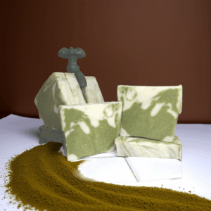 I Feel Good, Irish Spring inspired soap bar by Hazel's Soapery